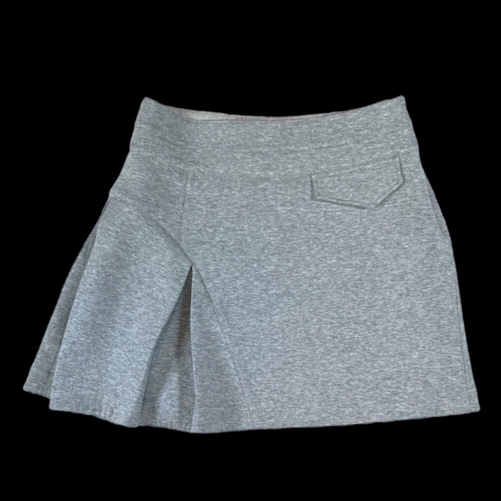 10 Crosby Derek Lam Gray Pleated Cotton Blend Modern Preppy Skirt | Size 2